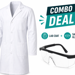 Lab coat and safety glasses combo