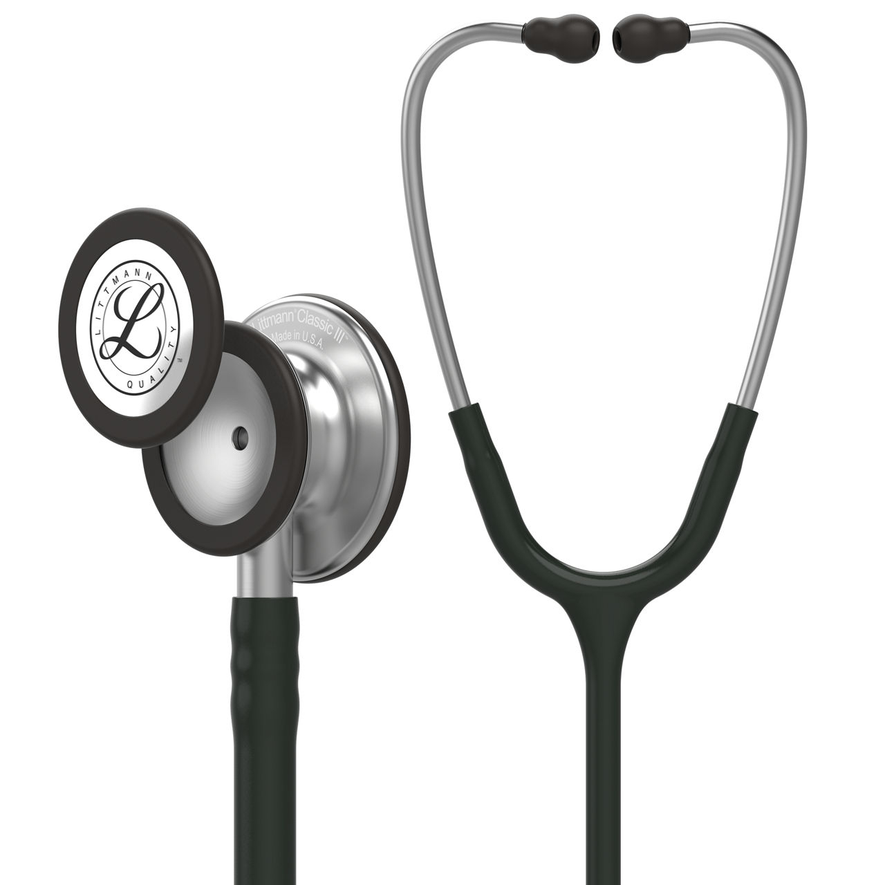 3M Littmann Classic III Stethoscope with black tubing and stainless steel chestpiece