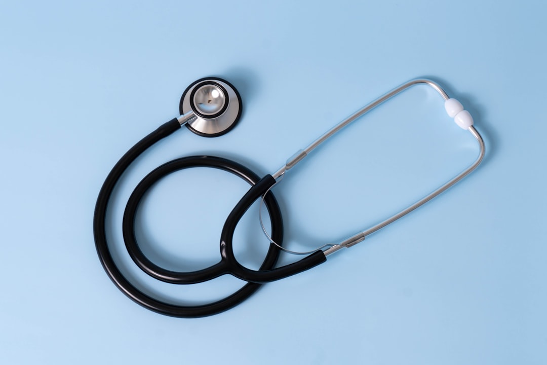Healthcare essentials and stethoscope