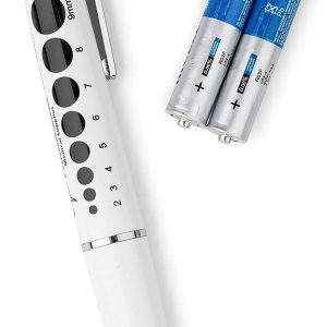 Pupil torch with pupil gauge for clinical examination