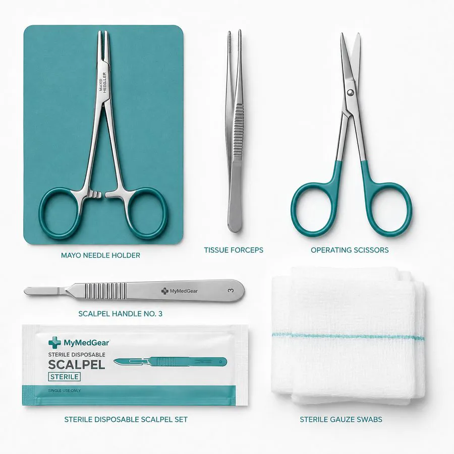 Suturing Skills Kit Starter – MyMedGear student kit