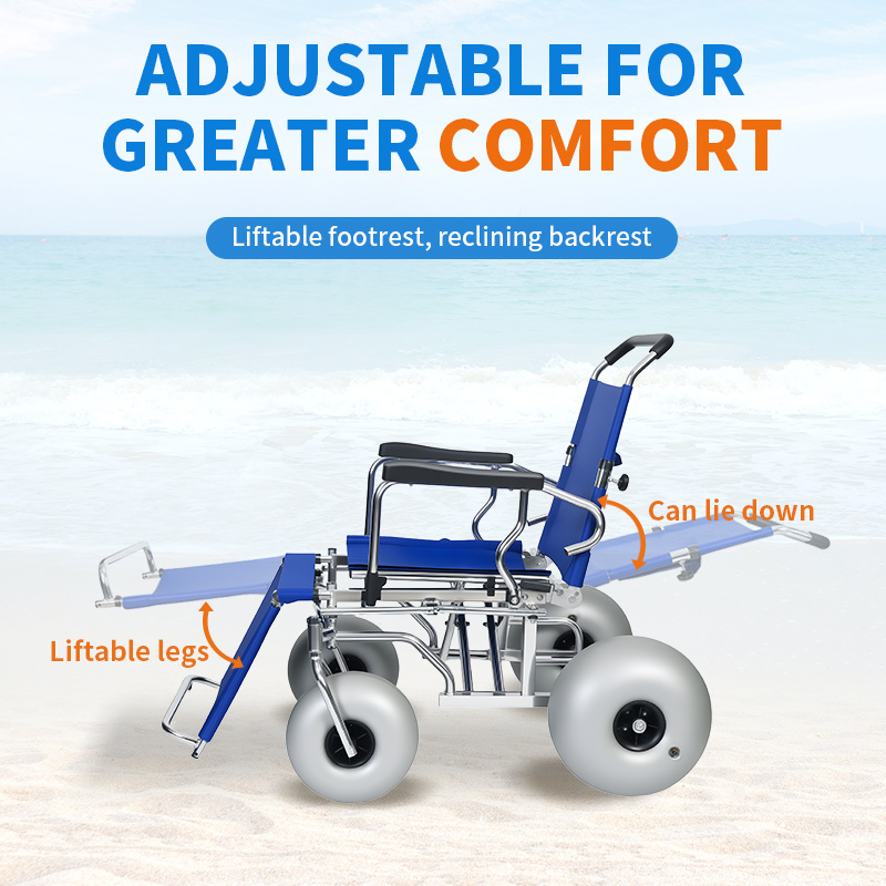 Endura Tide Turner Beach Wheelchair 20"-51cm - Image 4